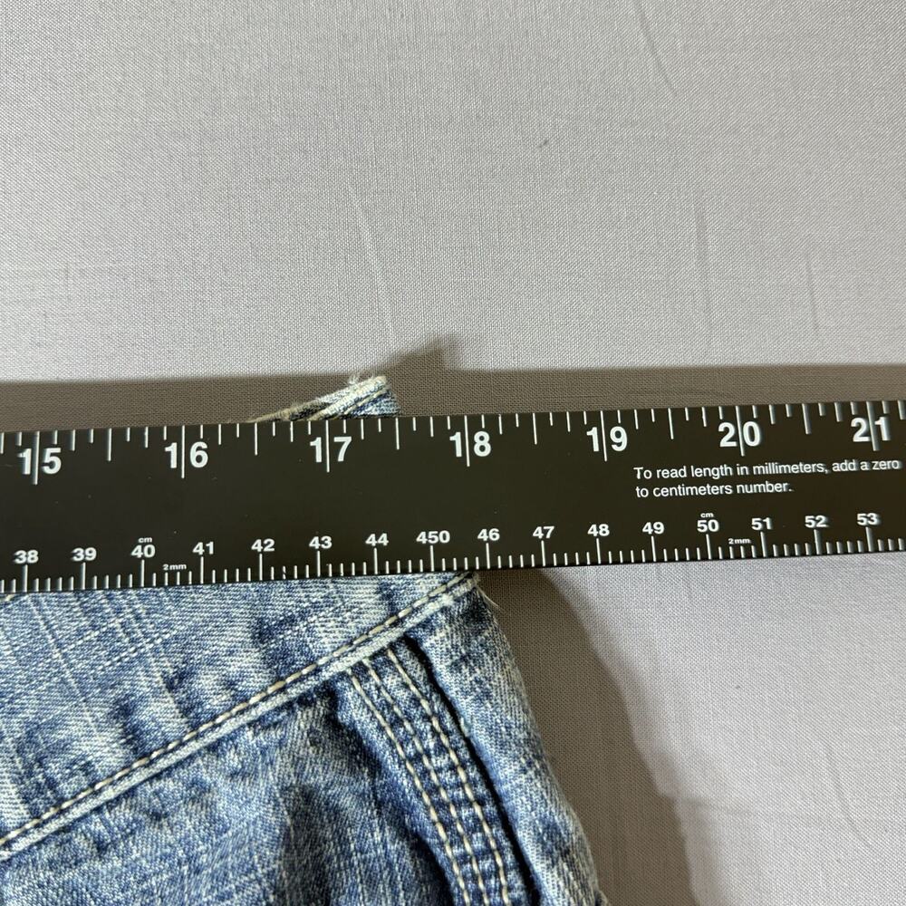 P.J. Mark Baggy Y2K Denim Shorts Size 38 - Picture 7 of 9
